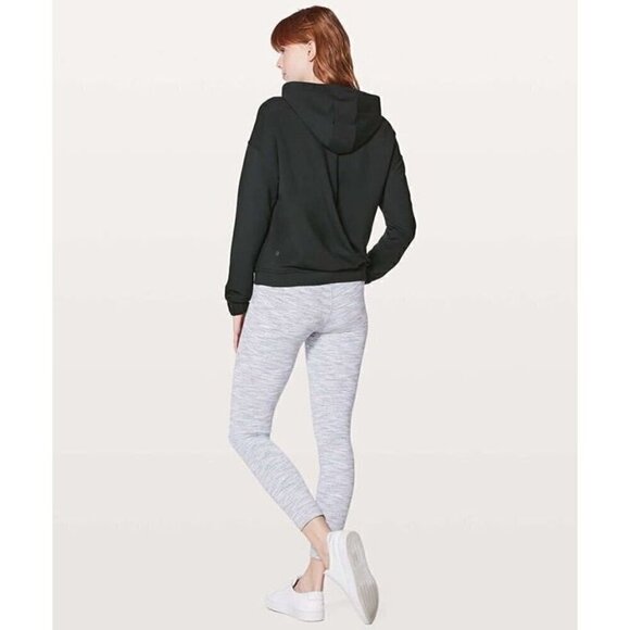 Lululemon black twisted & tucked pullover waist length hoodie sweatshirt - Picture 11 of 11